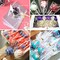 300 Pieces Cake Pop Sticks and Wrappers Kit, Including 100ct 6-inch Paper Lollipop Sticks, 100ct Clear Candy Treat Bags Parcel, 100ct Gold Twist Ties for Cakepop, Lollipop, Hard Candy, Suckers, Chocolate